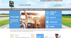 Desktop Screenshot of fixautolakehood.com