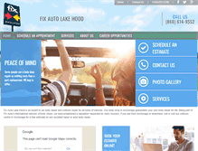 Tablet Screenshot of fixautolakehood.com